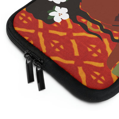 Afro Ponytail Queen Ankara Laptop Sleeve