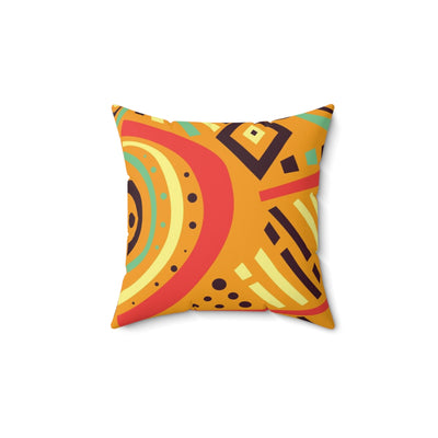African Print Light Brown Colored Cushion Sleeve