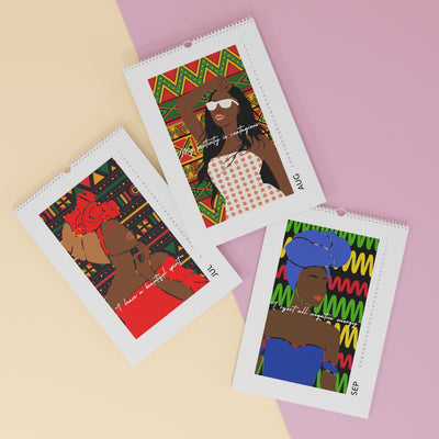 2023 African Print Tear and Frame Wall Calendar