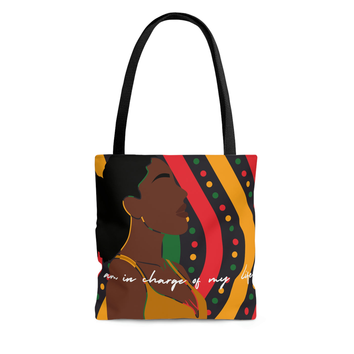Beautiful Black Woman Large Tote Bag