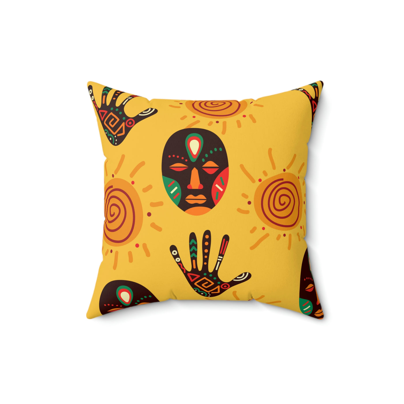 African Masks Tribal Culture Pillow Case