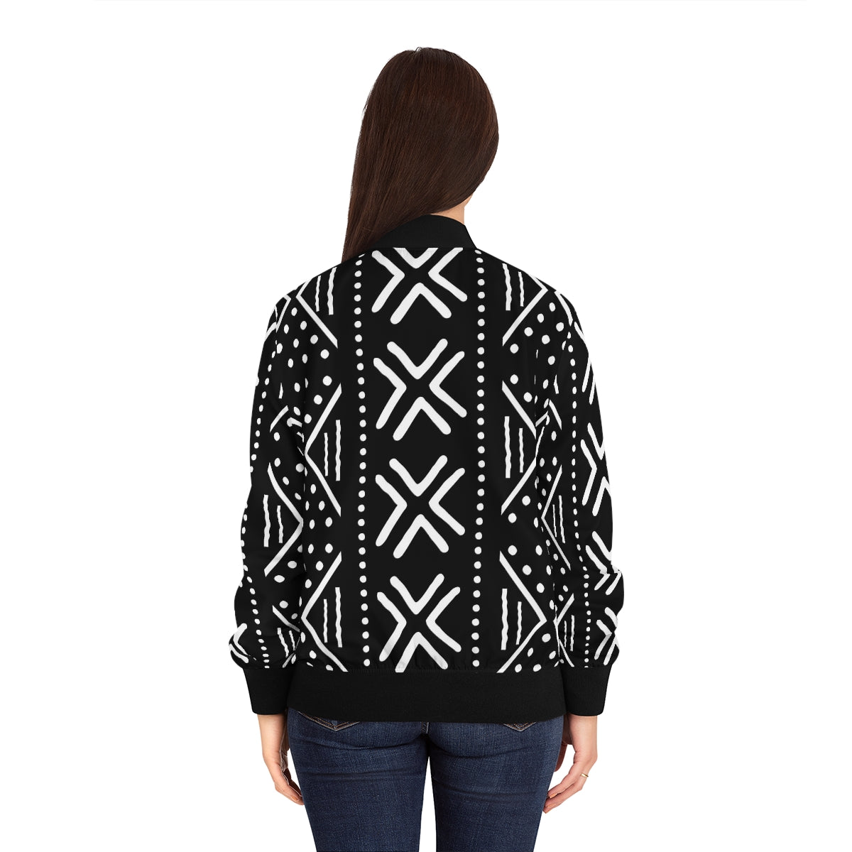 African Print Womens Bomber Jacket
