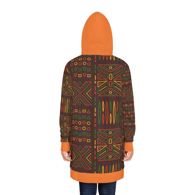 Women's Sweat Shirt Hoodie Dress Rasta Pattern African Wear