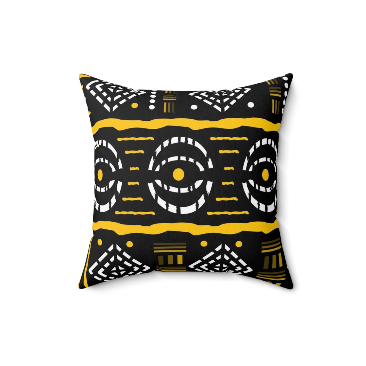 African Print Yellow Cushion Sleeve