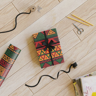 African American Colors Wrapping Paper (79' /29')