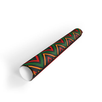 Red and Green African Print Wrapping Paper (79' /29')