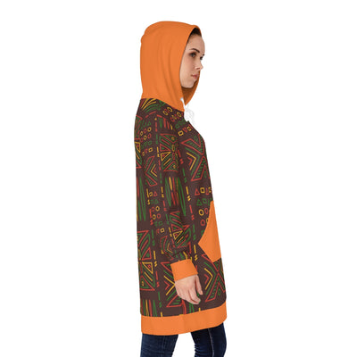 Women's Sweat Shirt Hoodie Dress Rasta Pattern African Wear