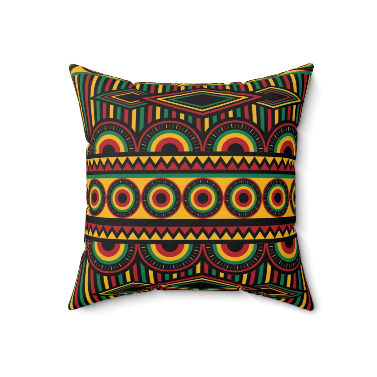 African Print Rasta Colored Cushion Sleeve