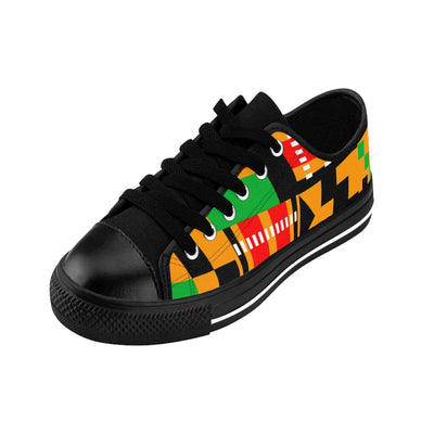 African Print Kente Low Top Sneakers for Men