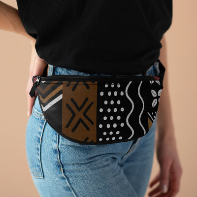 Mudcloth Self Love Brown Fanny Pack