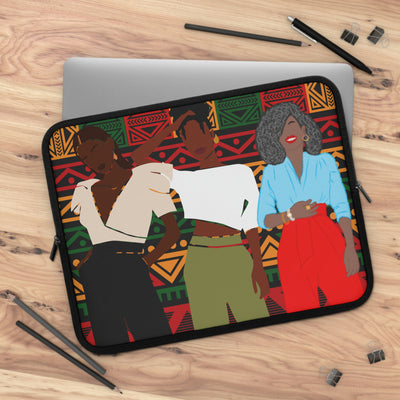 Black Professional Women Ankara  Laptop Sleeve