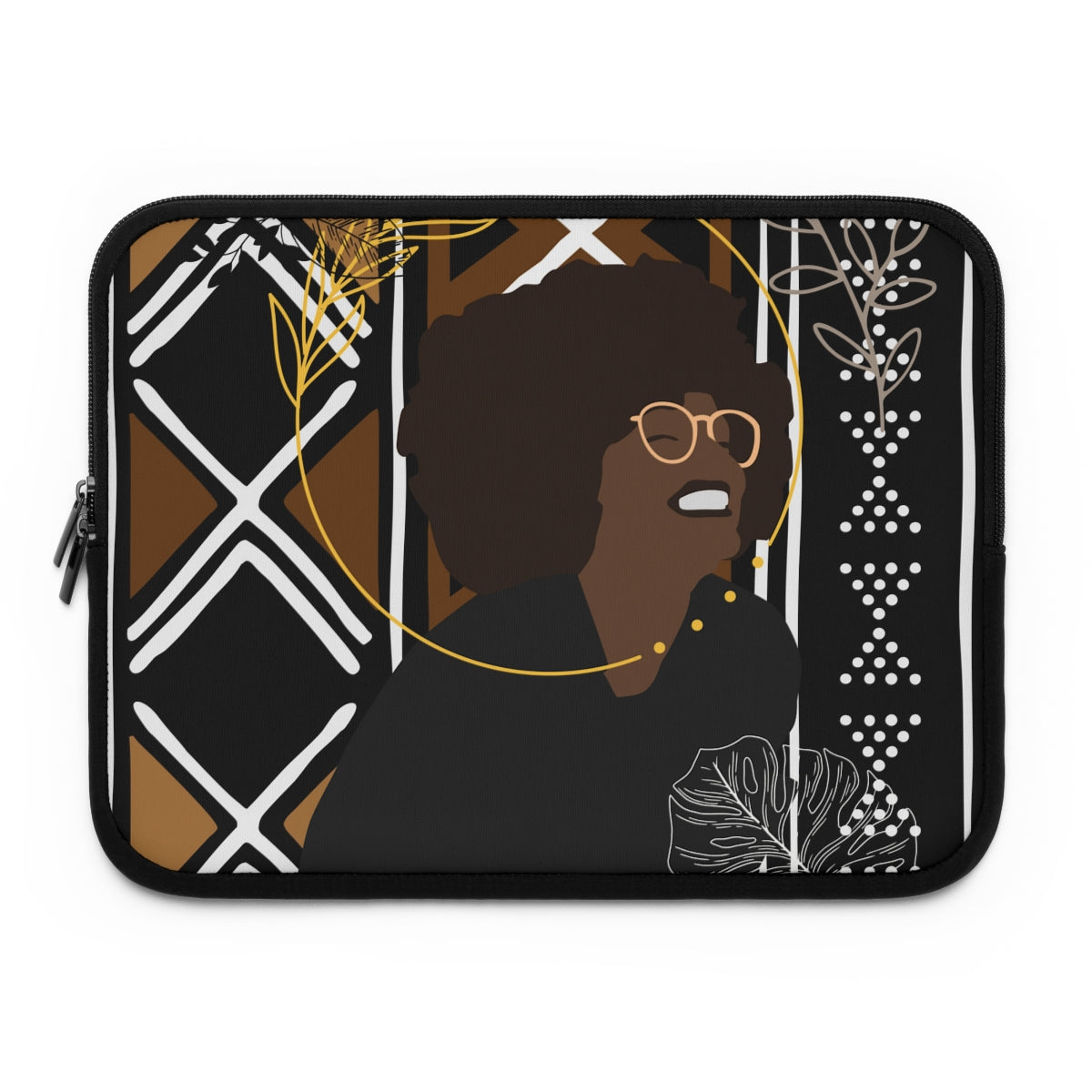 Queen Afro Woman Laptop Sleeve