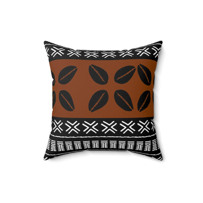 African Print Dark Brown Cushion Sleeve