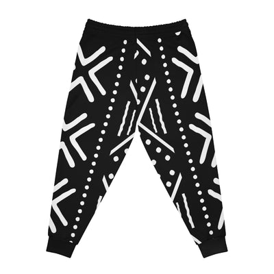 Unisex Brown MudCloth Black and White Joggers Pants