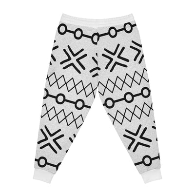 Unisex  MudCloth Black and White Abstract Joggers Pants