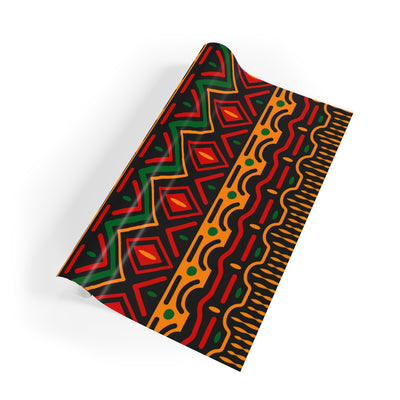 Red and Green African Print Wrapping Paper (79' /29')