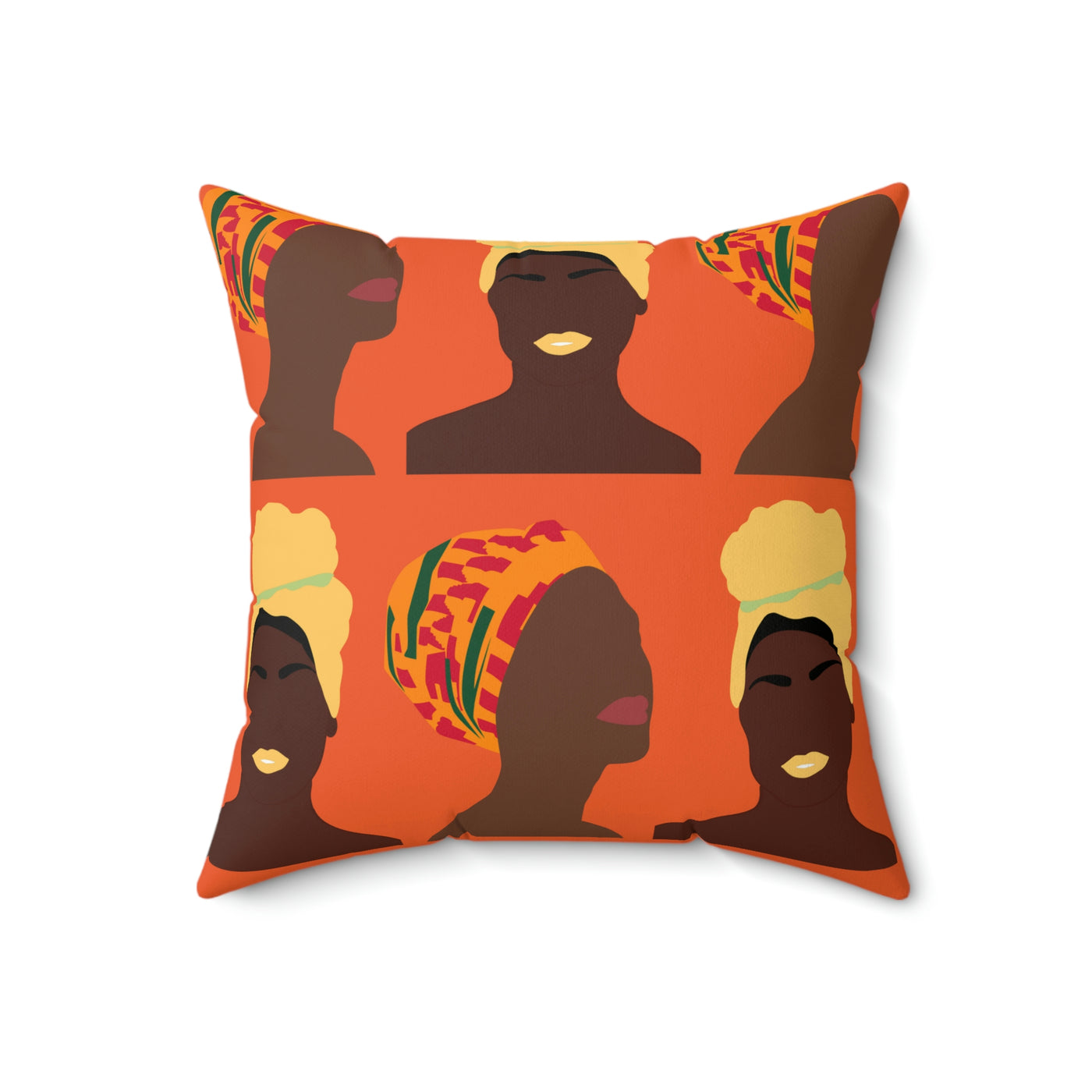 Women in Turban African Tribal Culture Pillow Case