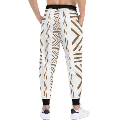 Unisex  MudCloth Black and White Pattern Joggers Pants