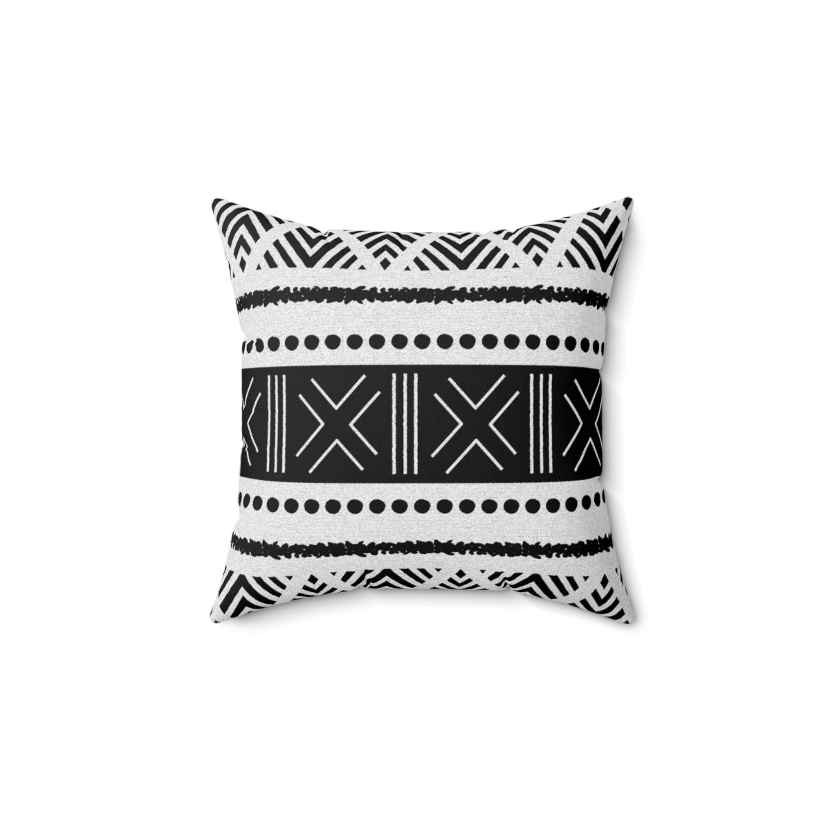 Mudcloth Print Black and White Colored Cushion Sleeve