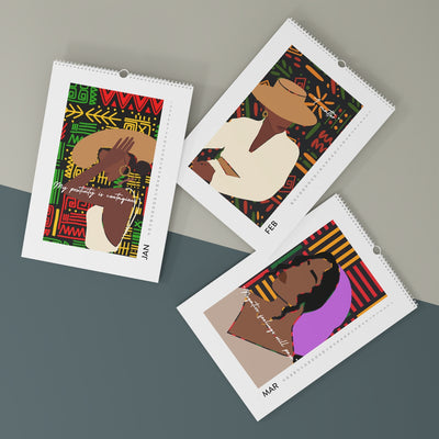 2023 African Print Tear and Frame Wall Calendar