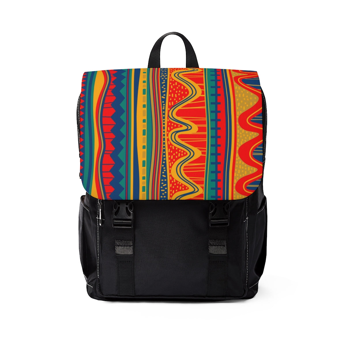 Unisex Multi Colors Ankara Back Pack