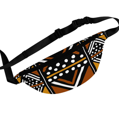 African Lotalty Yellow Brown Ankara Fanny Pack