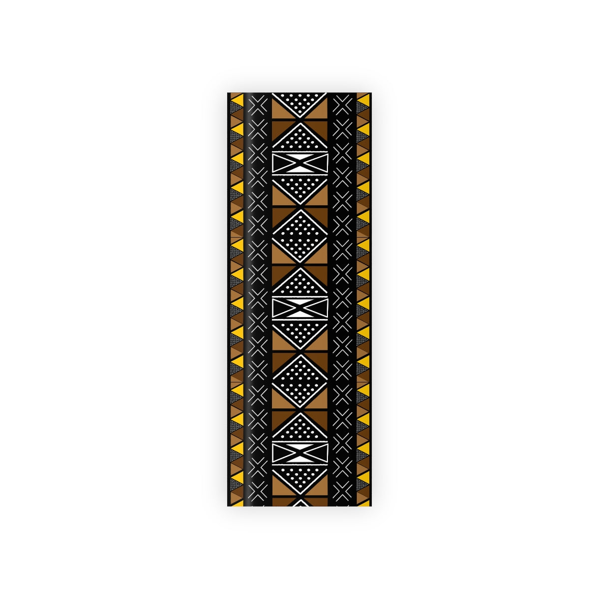 Dark Brown and Yellow Mudcloth Wrapping Paper (79' /29')