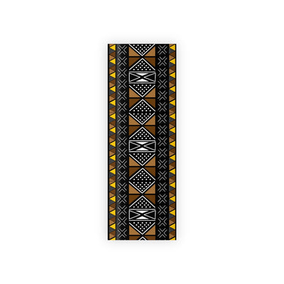 Dark Brown and Yellow Mudcloth Wrapping Paper (79' /29')