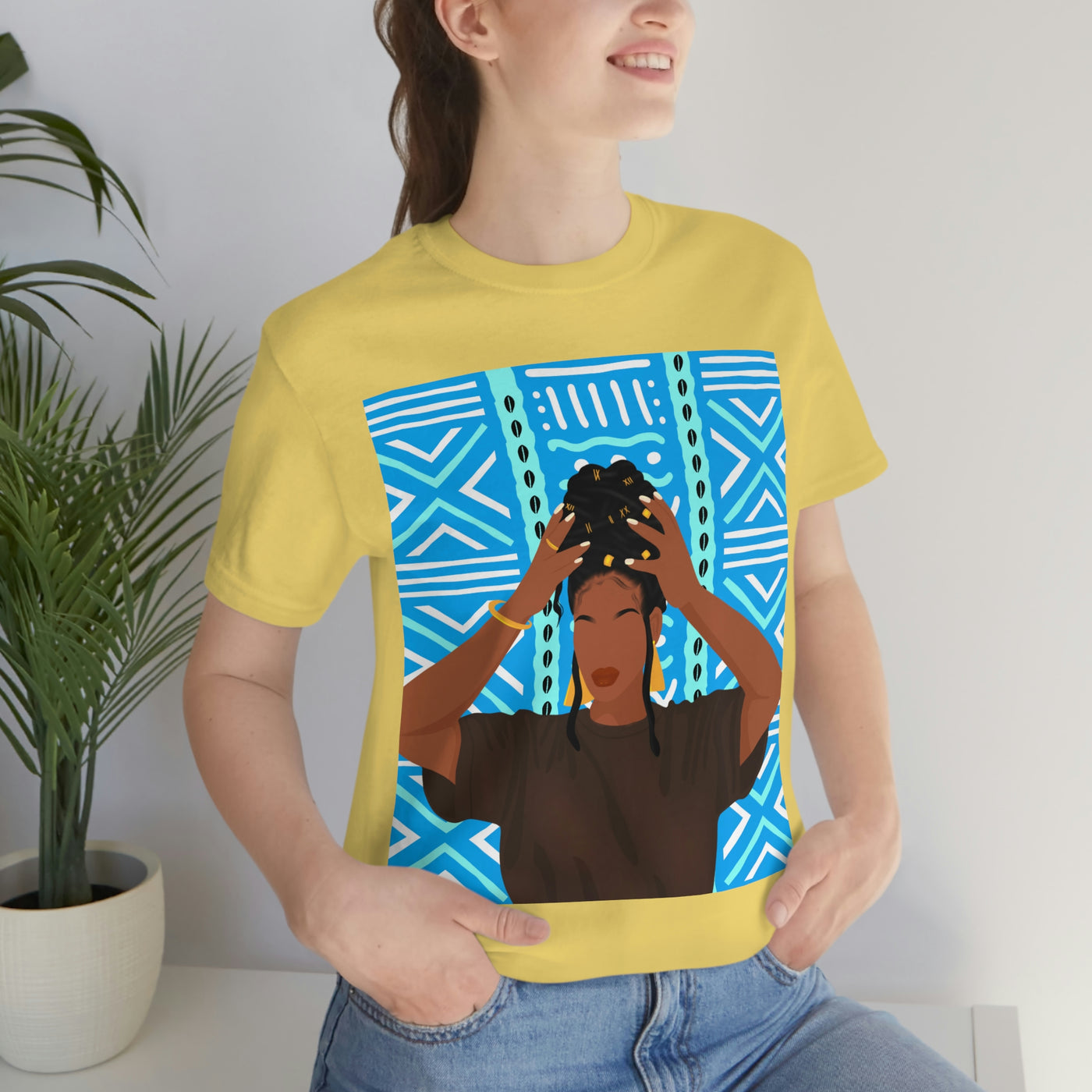 Black Queen Afro African Cotton Unisex Tee