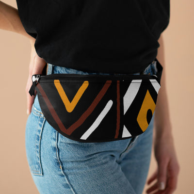 Bogolan Brown and Yellow Fanny Pack