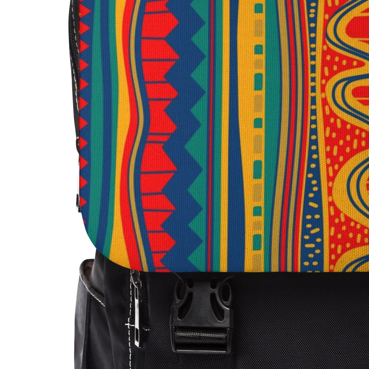 Unisex Multi Colors Ankara Back Pack