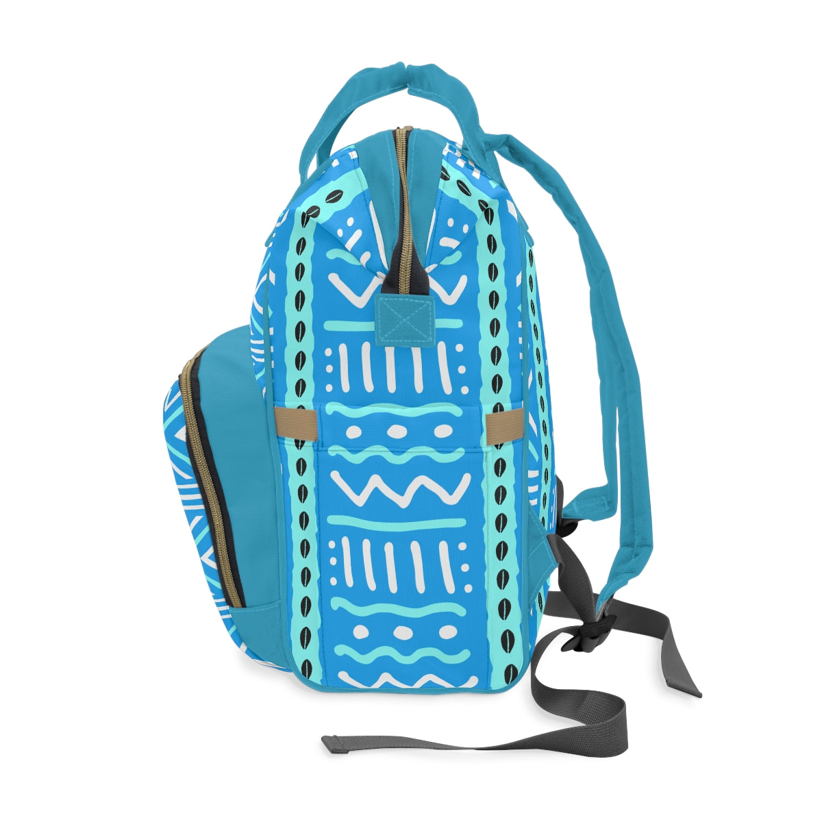 Mudcloth Mud Baby Blue  Diaper Backpack