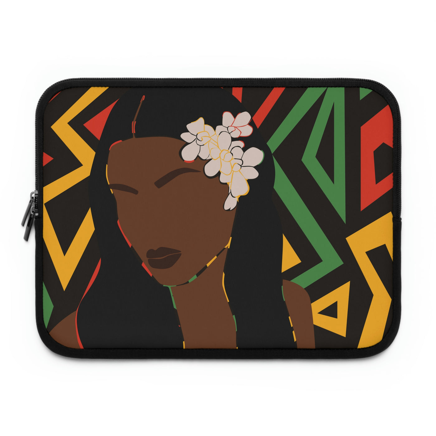 African Laptop Sleeve/ Wax Print Laptop / Ankara Laptop Cover/African Mud Cloth Laptop Case/  Black Girl Laptop / Home Office Laptop Bag