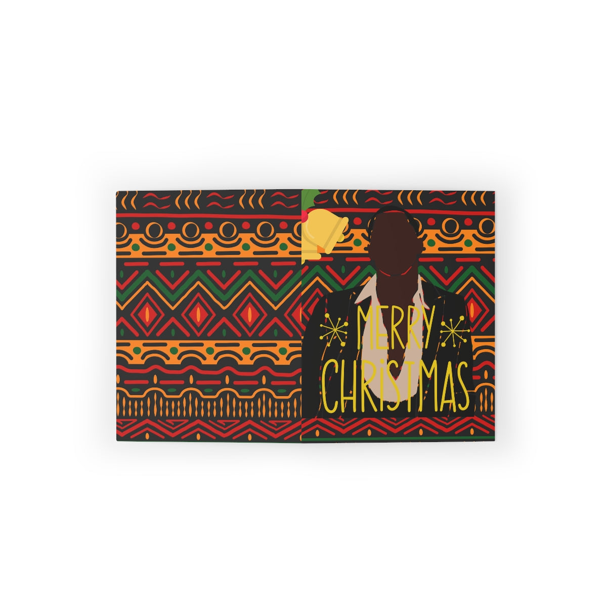 8,16,24pcs/ Ankara Christmas Cards/ African American Christmas Cards/ Black Greeting Cards/ Ankara Holiday Cards/ Black Art Christmas