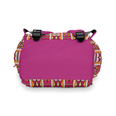 Kente Pink Diaper Backpack