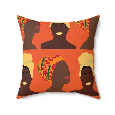 Women in Turban African Tribal Culture Pillow Case