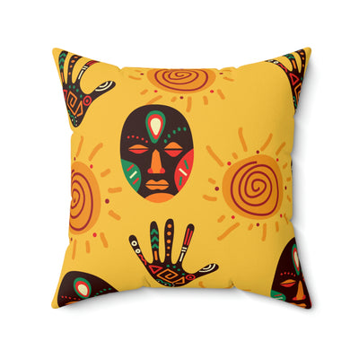 African Masks Tribal Culture Pillow Case
