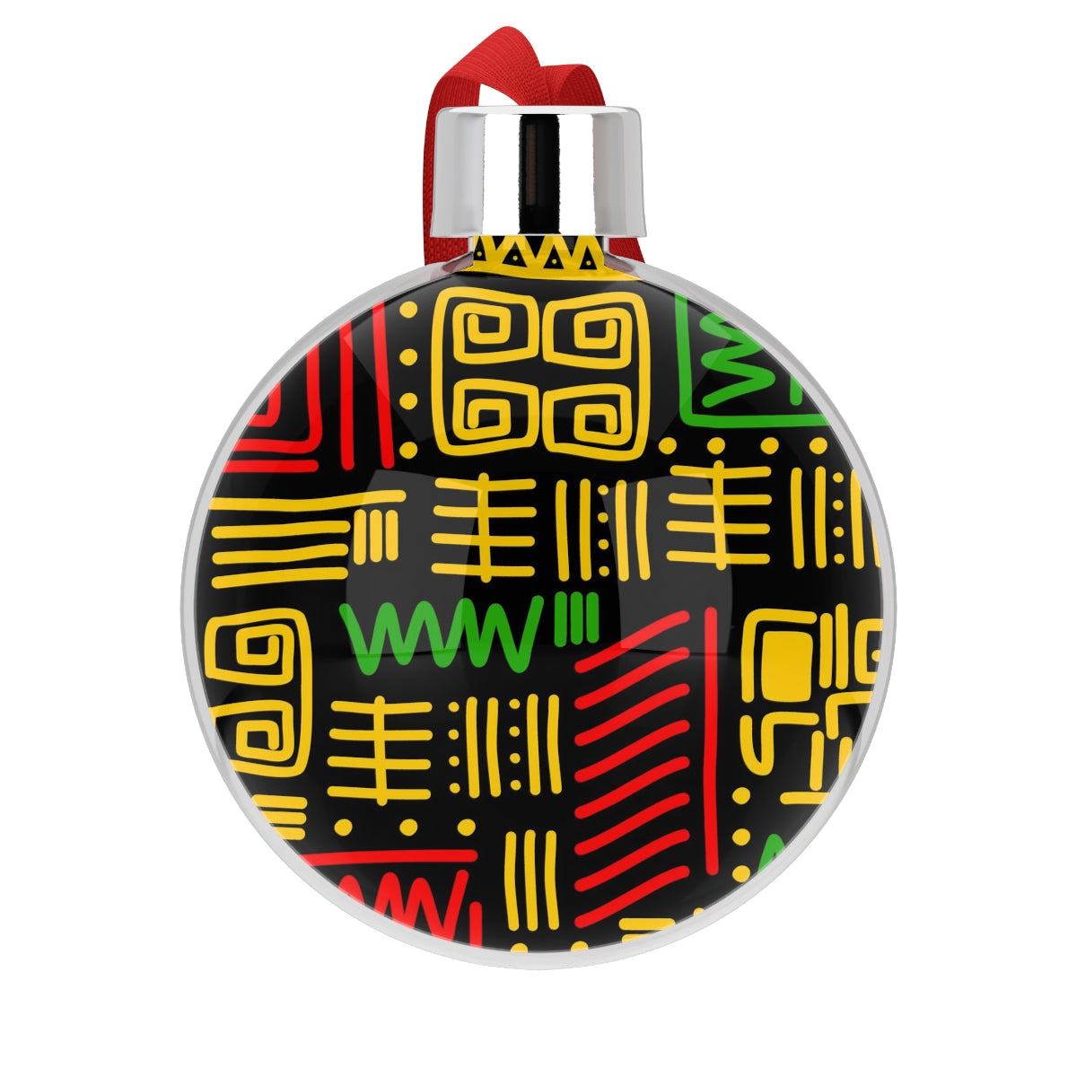 Pan African Christmas Round Ornament