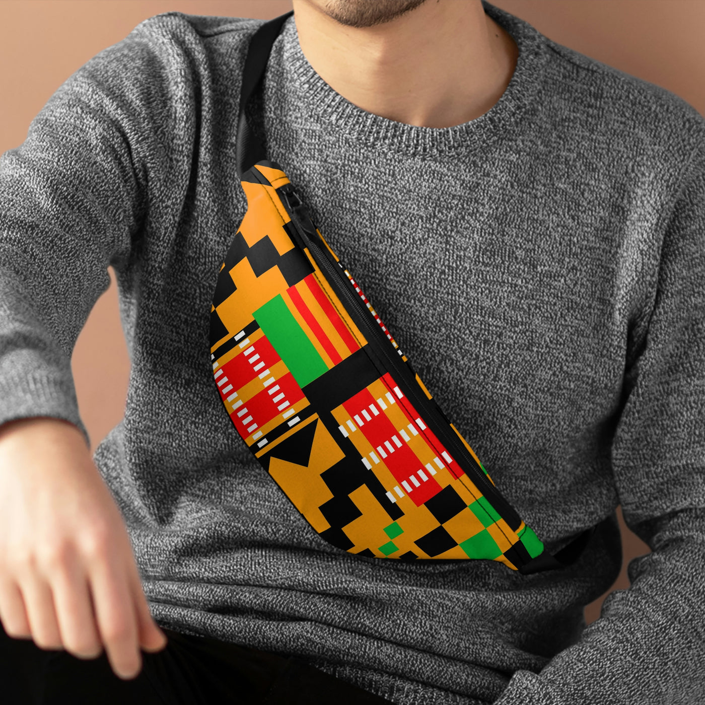 Kente Pattern Fanny Pack