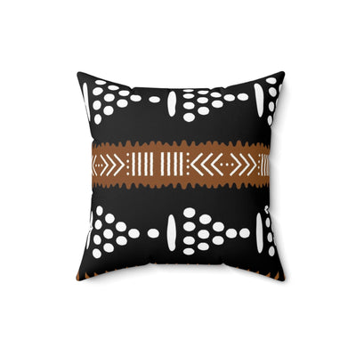 Mudcloth Print Black and Brown Colored Cushion Sleeve