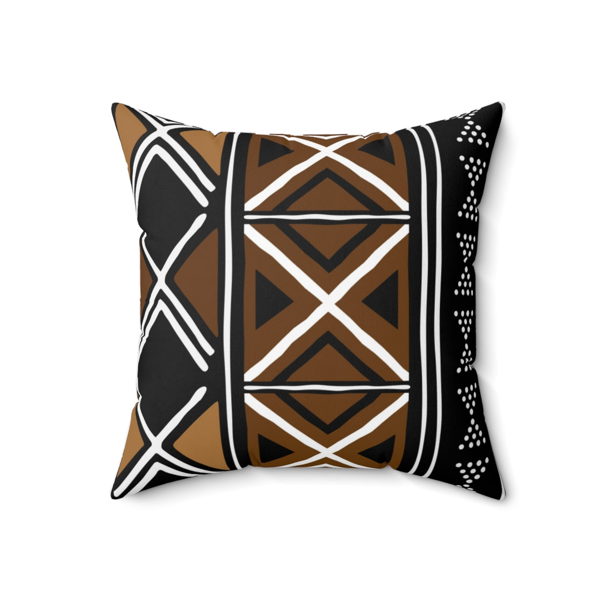 Mudcloth Print Black and Brown Colored Cushion Sleeve
