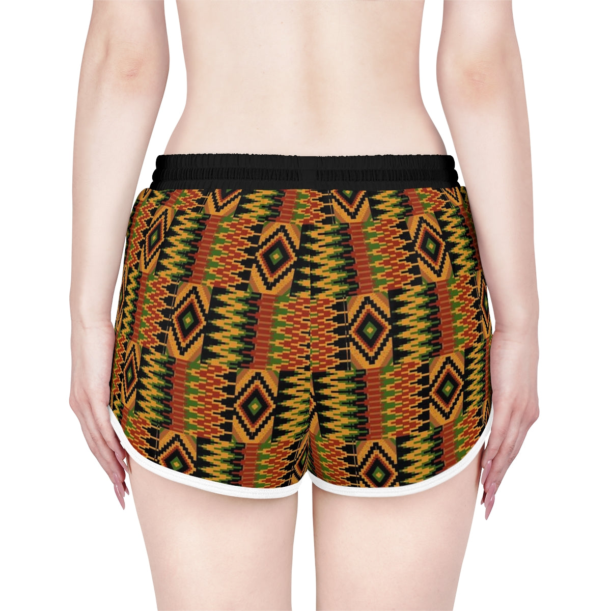 Kente Brown Shorts for Women