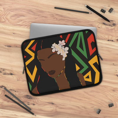 African Laptop Sleeve/ Wax Print Laptop / Ankara Laptop Cover/African Mud Cloth Laptop Case/  Black Girl Laptop / Home Office Laptop Bag