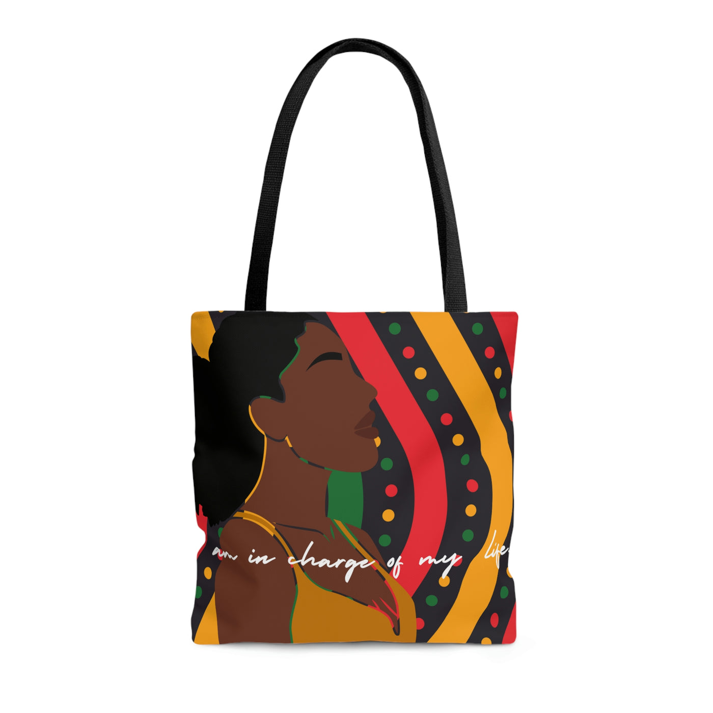 Beautiful Black Woman Large Tote Bag