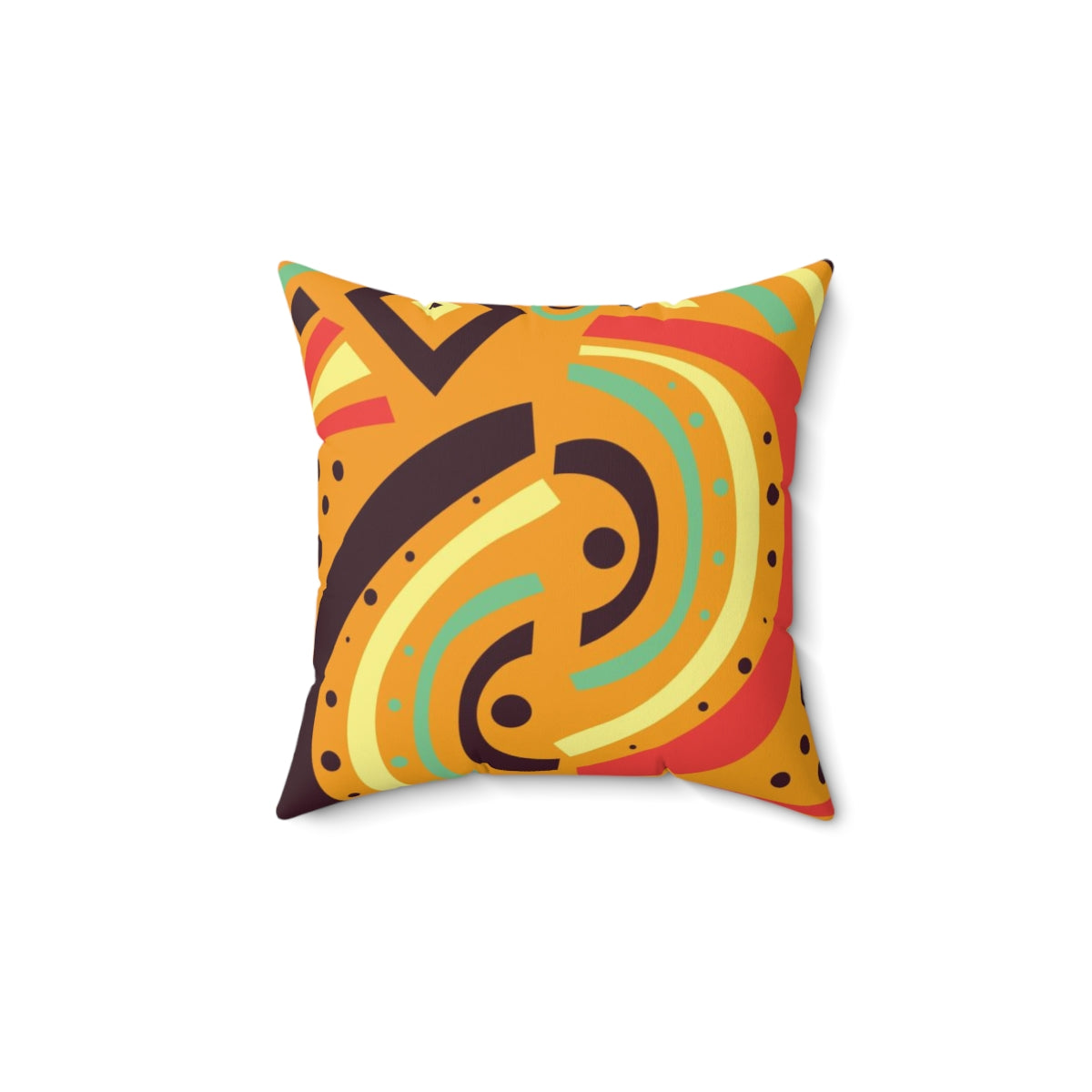 African Print Light Brown Colored Cushion Sleeve