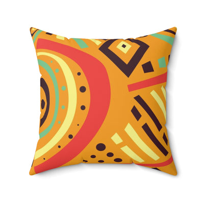 African Print Light Brown Colored Cushion Sleeve