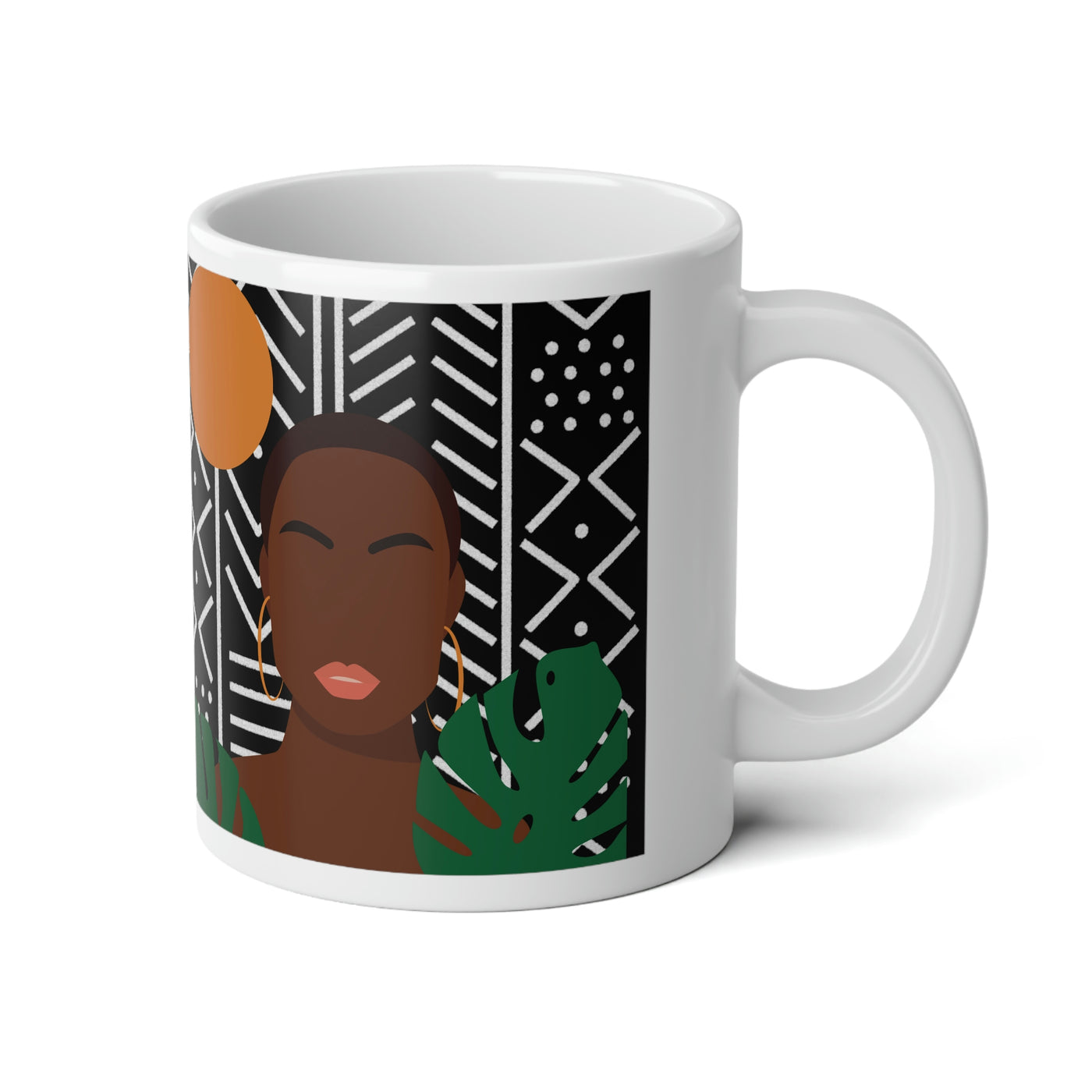 Black girl short fro 20 oz Mug