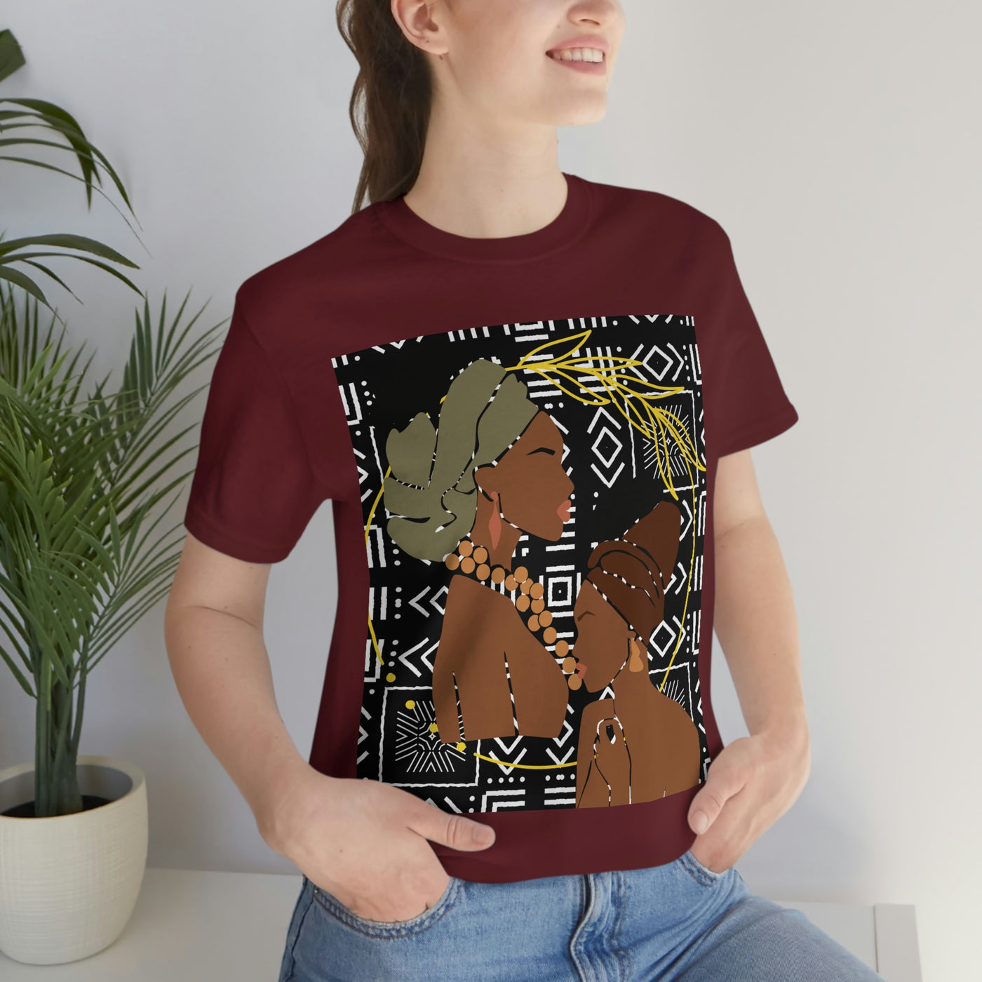 Afro Turban Women Tshirt Cotton Unisex Tee