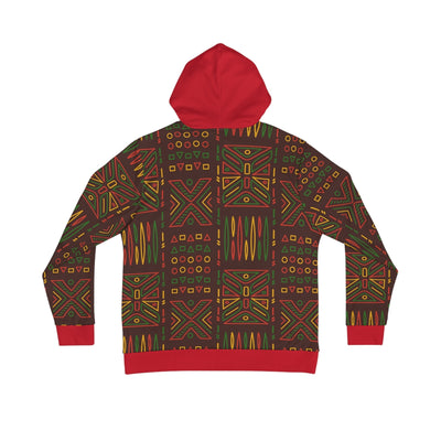 Rasta Afro Mens Sweatshirt Hoodie Mudcloth Print Design