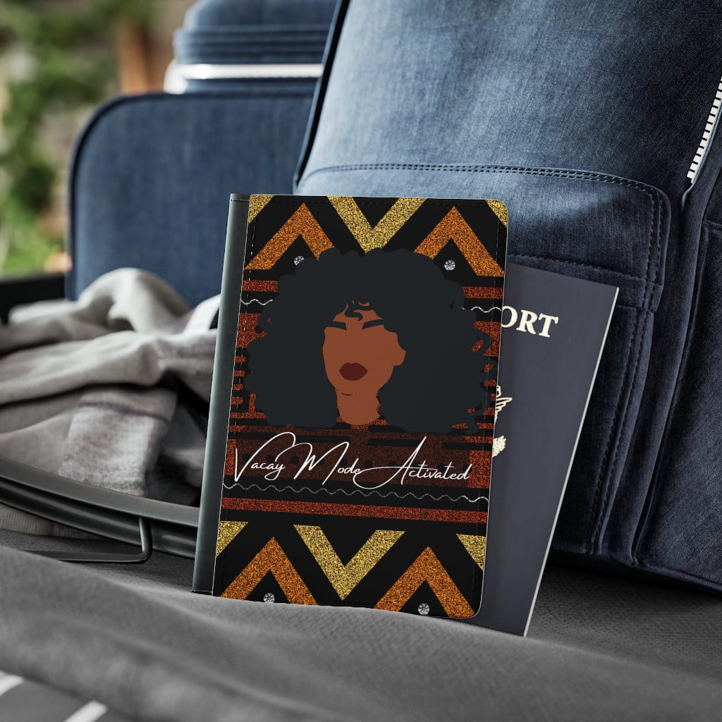 Ankara Passport Cover/ Mucloth Passport Cover/ passport cover holder/ Vaccination Cover /African gift for travelors/ Leather Passport Cover